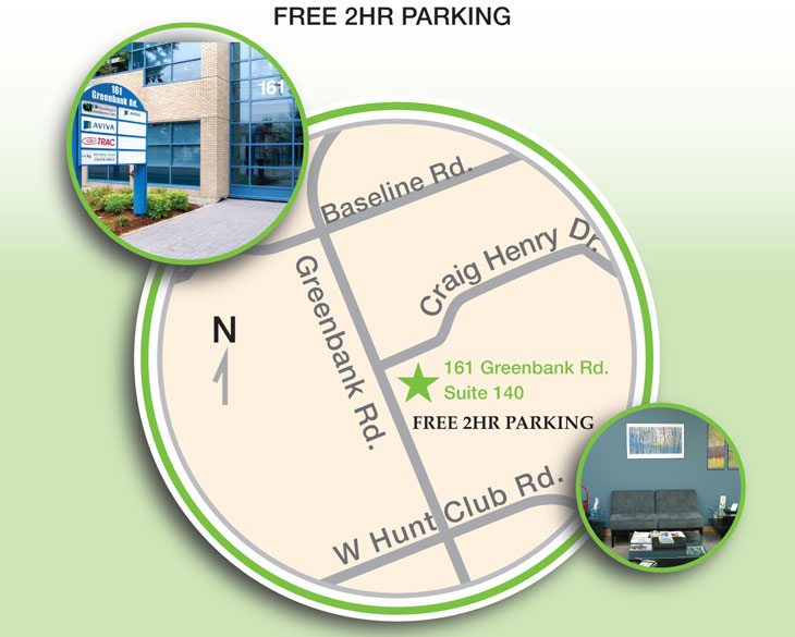 Map to Ottawa West Health Group